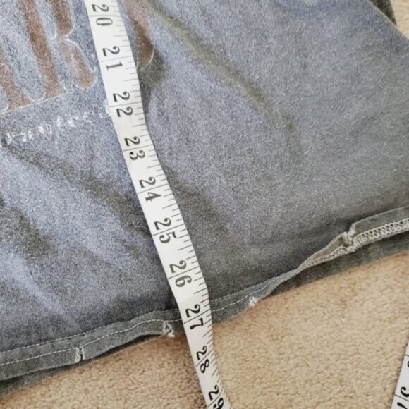 Pacsun L.A. Vintage Style 90s Grunge Distressed East Coast Biker Style Tee L - Picture 7 of 8